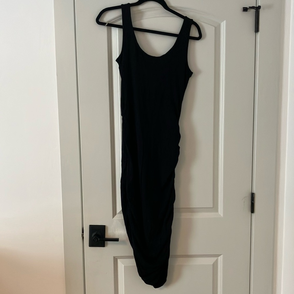 Isabella Oliver Maternity Body Con Dress in Black